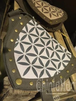 Chintamani Alchemistry Flower Waist Bag / Grey^ Canvas Hip Bags