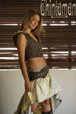 Chintamani Alchemistry Flower Waist Belt Bag / Grey^ Canvas Hip Bags