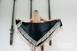 Chintamani Alchemistry Fringe Boho Shawl / Black^ Shawls & Scarfs