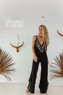 Chintamani Alchemistry Fringed Jumpsuit / Black^ Jumpsuits