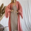 Chintamani Alchemistry Fringed Kimono / Pink^ Kimono & Cover Up