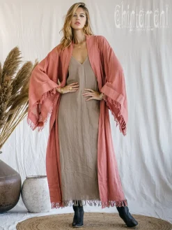 Chintamani Alchemistry Fringed Kimono / Pink^ Kimono & Cover Up