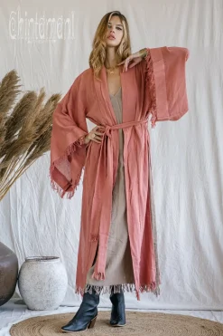 Chintamani Alchemistry Fringed Kimono / Pink^ Kimono & Cover Up
