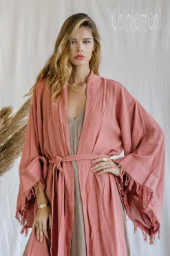 Chintamani Alchemistry Fringed Kimono / Pink^ Kimono & Cover Up