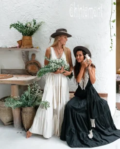 Chintamani Alchemistry Fringed Maxi Dress / Black^ Maxi Dress