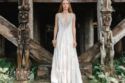 Chintamani Alchemistry Fringed Maxi Dress / Off White^ Maxi Dress