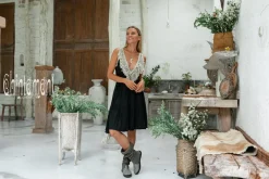 Chintamani Alchemistry Fringed Midi Dress / Black^ Mini & Midi Dress