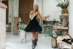 Chintamani Alchemistry Fringed Midi Dress / Black^ Mini & Midi Dress