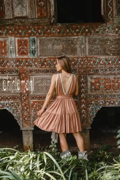 Chintamani Alchemistry Fringed Midi Dress / Dusty Pink^ Mini & Midi Dress