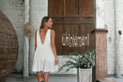 Chintamani Alchemistry Fringed Midi Dress / Off White^ Mini & Midi Dress
