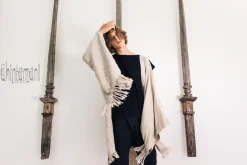 Chintamani Alchemistry Fringe Linen Kimono / Gray^ Kimono & Coat