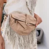 Chintamani Alchemistry Fringy Banana Bag / Beige^ Canvas Hip Bags