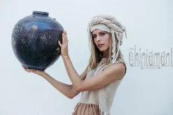 Chintamani Alchemistry Fringy Crop Top / Beige^ Tank Top