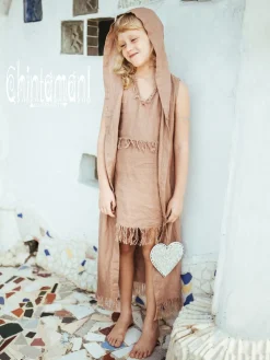 Chintamani Alchemistry Girls Linen Tunic / Dusty Pink^Kids For Kids