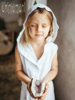 Chintamani Alchemistry Girls Linen Tunic / White^Kids For Kids