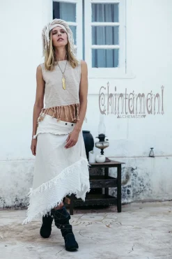 Chintamani Alchemistry Gypsy Wrap Skirt / Off White^ Skirts