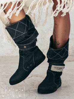 Chintamani Alchemistry High Denim Boots / Black^ Boots