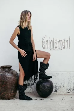Chintamani Alchemistry High Denim Boots / Black^ Boots