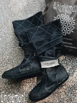 Chintamani Alchemistry High Denim Boots / Black^ Boots