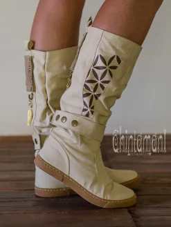 Chintamani Alchemistry High Flower Boots / Off White^ Boots