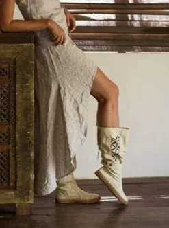 Chintamani Alchemistry High Flower Boots / Off White^ Boots