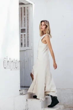 Chintamani Alchemistry High Low Cotton Dress / Off White^ High Low Dress