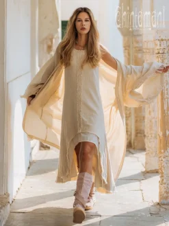 Chintamani Alchemistry High Low Cotton Dress / Off White^ High Low Dress