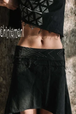 Chintamani Alchemistry High Low Cotton Skirt / Black^ Skirts