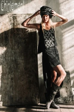 Chintamani Alchemistry High Low Cotton Skirt / Black^ Skirts