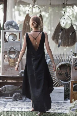 Chintamani Alchemistry High Low Linen Dress / Black^ High Low Dress