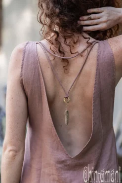 Chintamani Alchemistry High Low Linen Dress / Dusty Pink^ High Low Dress