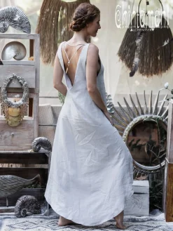 Chintamani Alchemistry High Low Linen Dress / Grey^ High Low Dress