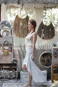 Chintamani Alchemistry High Low Linen Skirt / Grey^ Skirts