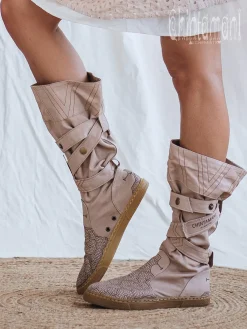 Chintamani Alchemistry High Tribal Boots / Beige^ Boots