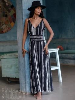 Chintamani Alchemistry Jacquard Maxi Dress / Black & White^ Maxi Dress