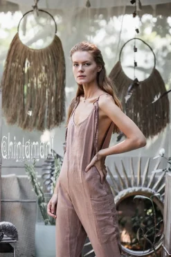 Chintamani Alchemistry Linen Jumpsuit 3/4 / Dusty Pink^ Jumpsuits
