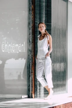 Chintamani Alchemistry Linen Jumpsuit 3/4 / White^ Jumpsuits