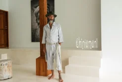 Chintamani Alchemistry Linen Men's Overalls / Gray^ Jumpsuit