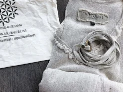 Chintamani Alchemistry Linen Rayon Dress / Light Gray^ Mini & Midi Dress