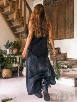 Chintamani Alchemistry Linen Rayon Top / Black^ Tank Top