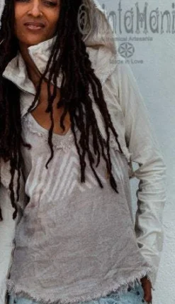 Chintamani Alchemistry Linen Rayon Top / Grey^ Tank Top