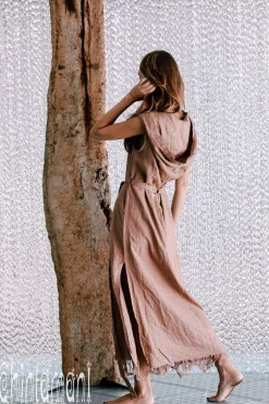 Chintamani Alchemistry Linen Shirt Dress / Dusty Rose^ Kimono & Cover Up|Shirt Dress