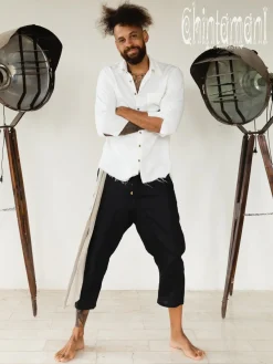 Chintamani Alchemistry Linen Short Pants / Black^ Pants
