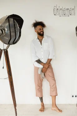 Chintamani Alchemistry Linen Short Pants / Dusty Pink^ Pants