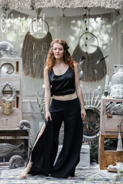 Chintamani Alchemistry Linen Split Pants / Black^ Pants