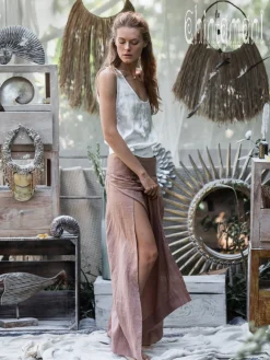 Chintamani Alchemistry Linen Split Pants / Dusty Pink^ Pants
