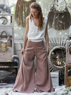 Chintamani Alchemistry Linen Split Pants / Dusty Pink^ Pants