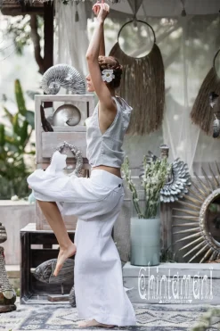 Chintamani Alchemistry Linen Split Pants / White^ Pants