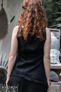 Chintamani Alchemistry Linen Tank Top / Black^ Tank Top
