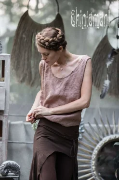 Chintamani Alchemistry Linen Tank Top / Dusty Pink^ Tank Top